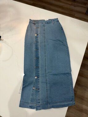 long jean skirt